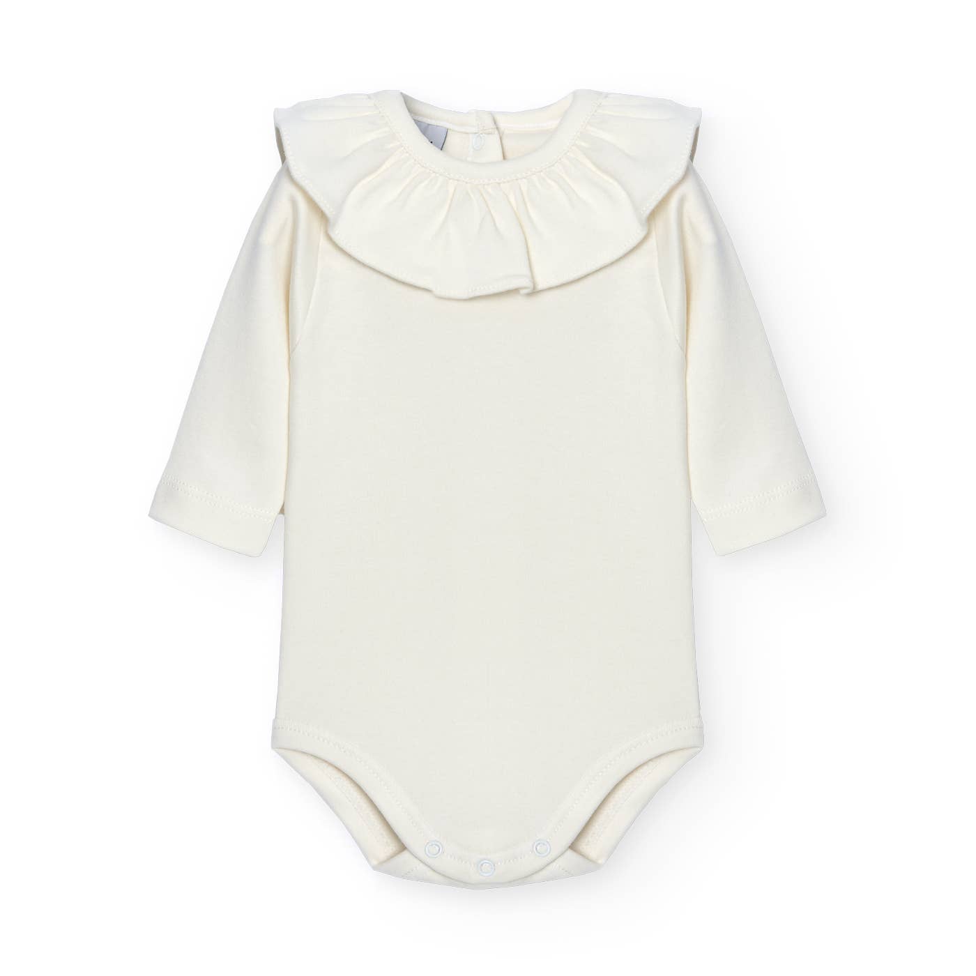 Babidu - Wholesale Bodysuit (Non-Footed) - Baby - Long Sleeve Ruffle Neck Baby Bodysuit2