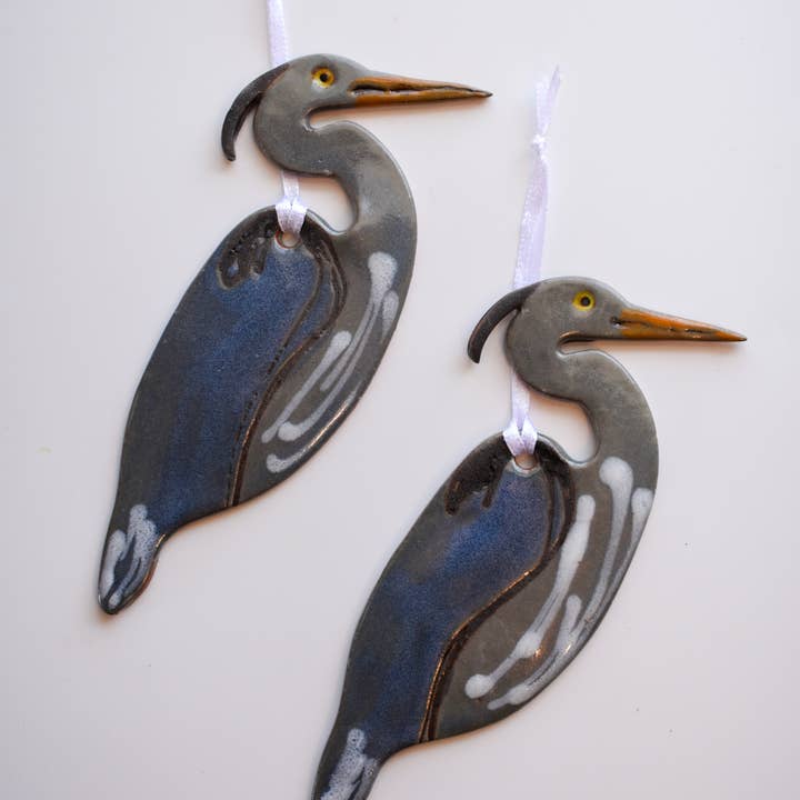 Wayne Village Pottery - Wholesale Ornament - Great Blue Heron1