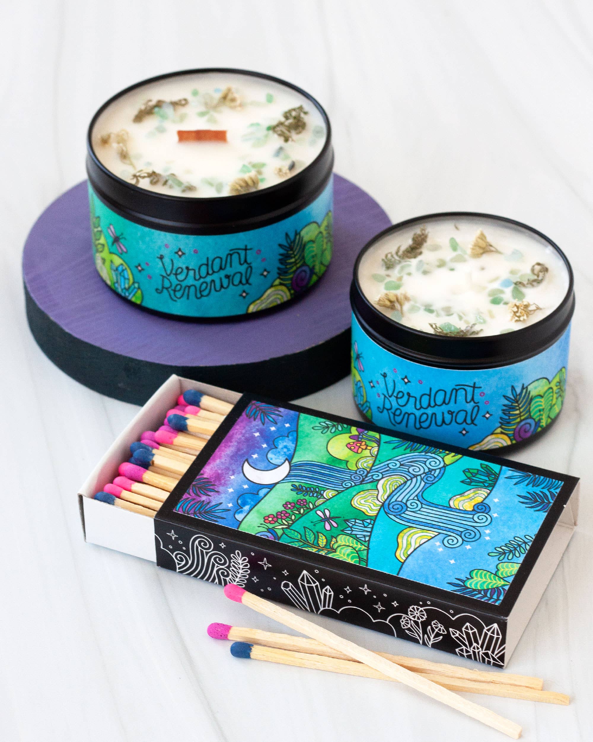 Rachel Beyer - Wholesale Matches - Verdant Renewal - Deluxe Art Matchbox3