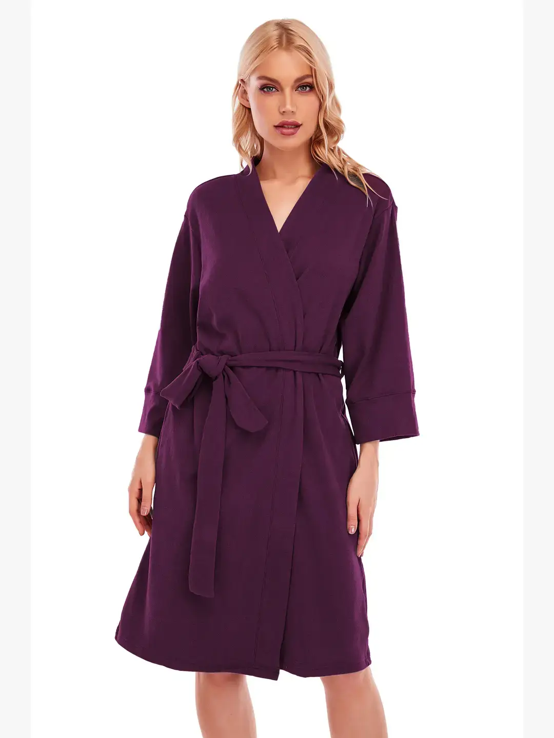 GEXWORLDWIDE - Vente Peignoir – femme - Peignoirs pour femmes en micro-polaire légère10