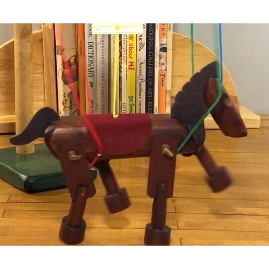 Fish River Crafts - Wholesale Puppet - Kids & Baby - Animated Wild Horse - A Marionette Wooden Action Toy