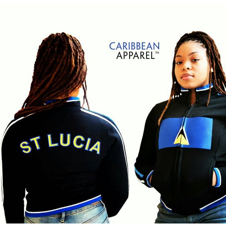 Jacke mit Flagge von St. Lucia für den Großhandel von Caribbean