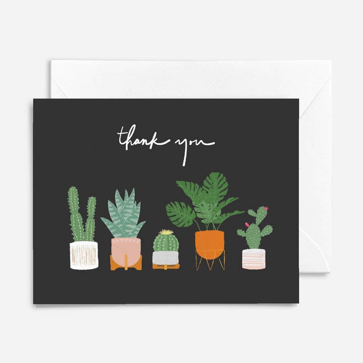 Cactus Thank You Card for wholesale by Solmade Studio