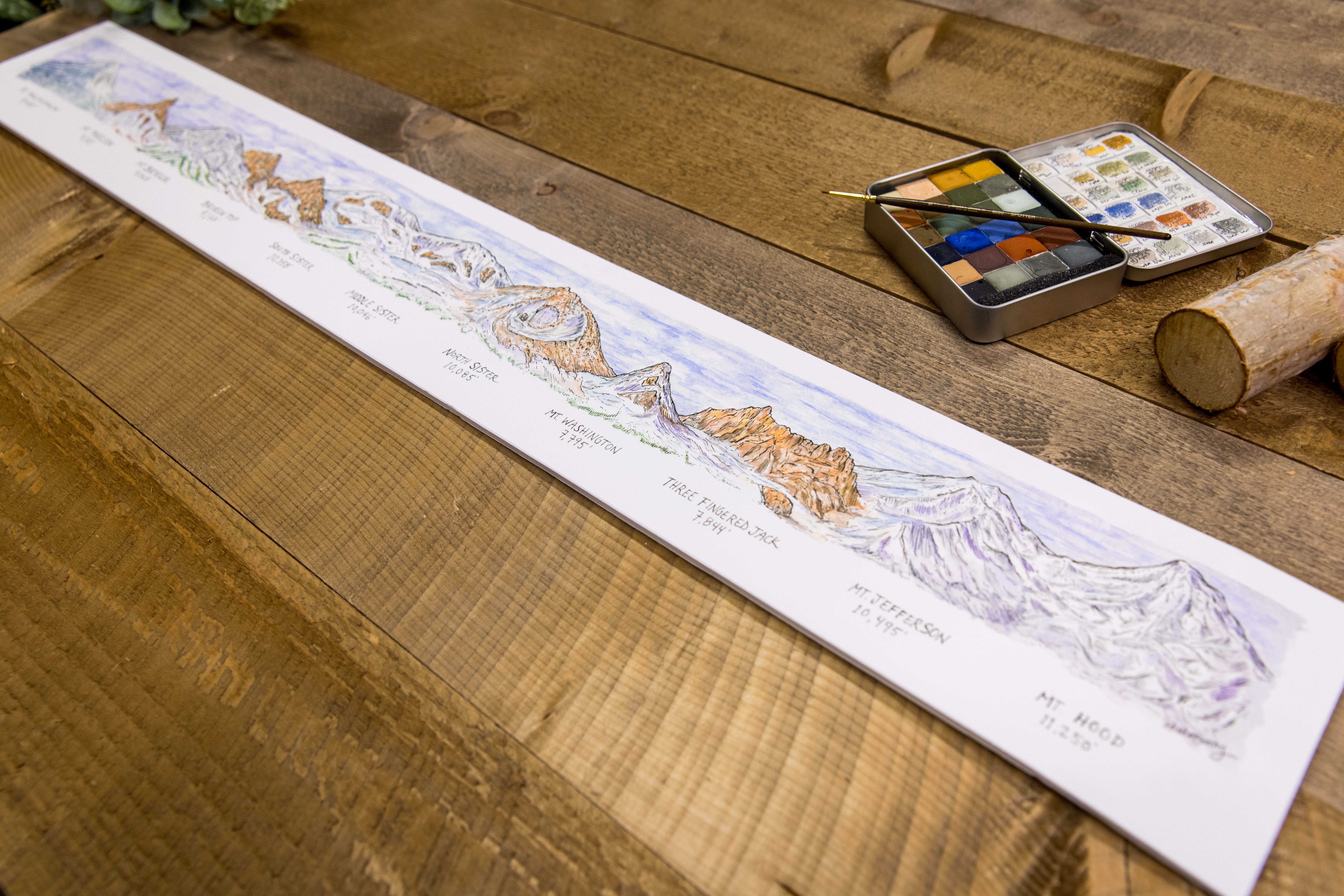 Hiker Booty - Wholesale Art Print - Oregon Mountainscape3