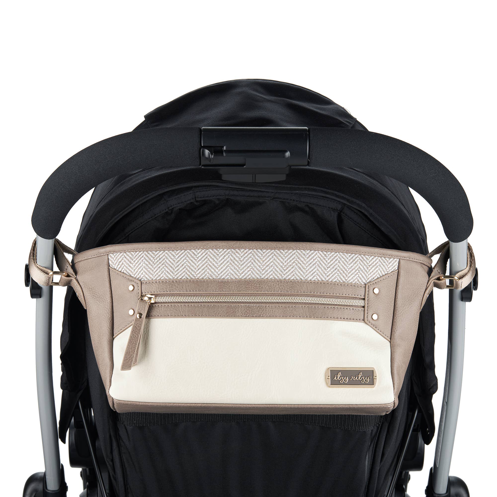 Itzy Ritzy - Wholesale Stroller Cover/Accessory - Baby - Vanilla Latte Travel Stroller + Wagon Caddy4