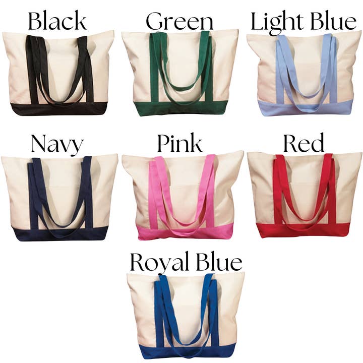 Peanut Stitches Co. - Wholesale Tote Bag - Women's - Custom Embroidered Tote Bag, Canvas Tote Bag3