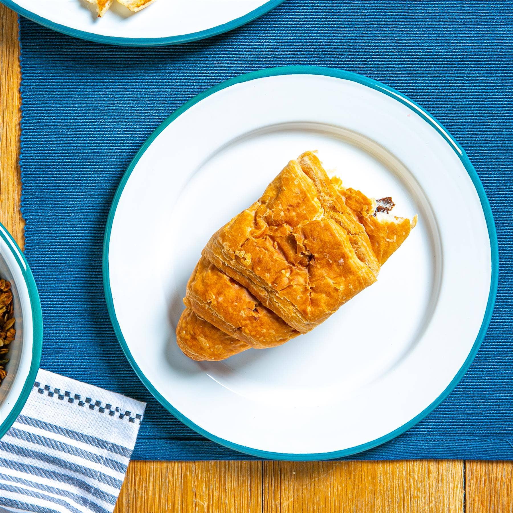 Rinkit Ltd - Vendita all'ingrosso Piatto - Piatto Laterale Smaltato Bianco e Verde Argon Tableware - 20 cm1