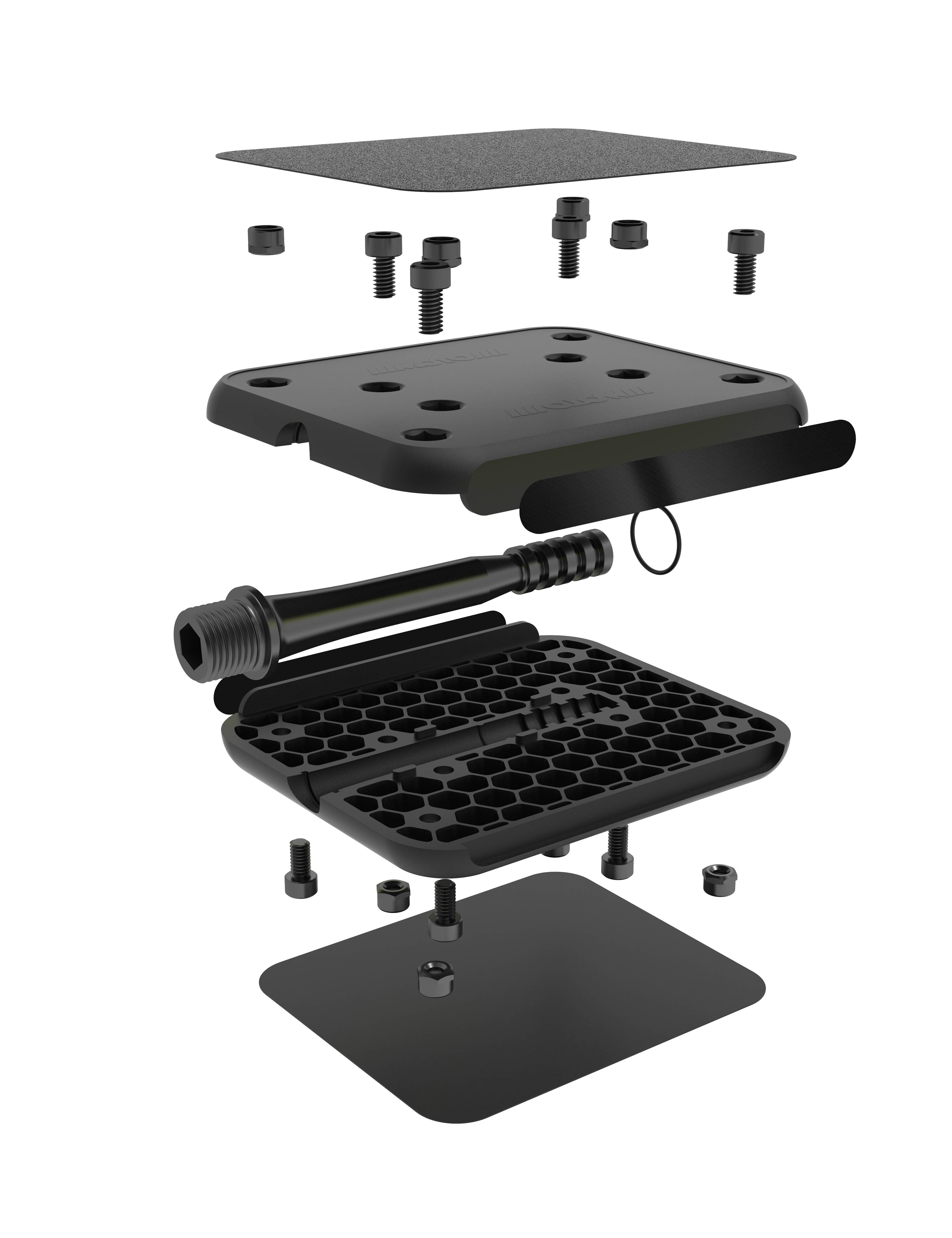 MOTO Urban Flatpedals - Wholesale Biking Accessories - MOTO Reflex Pedal "All Black" Edition1