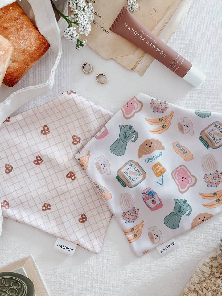 Morning Market Dog Bandana for wholesale by Halipup