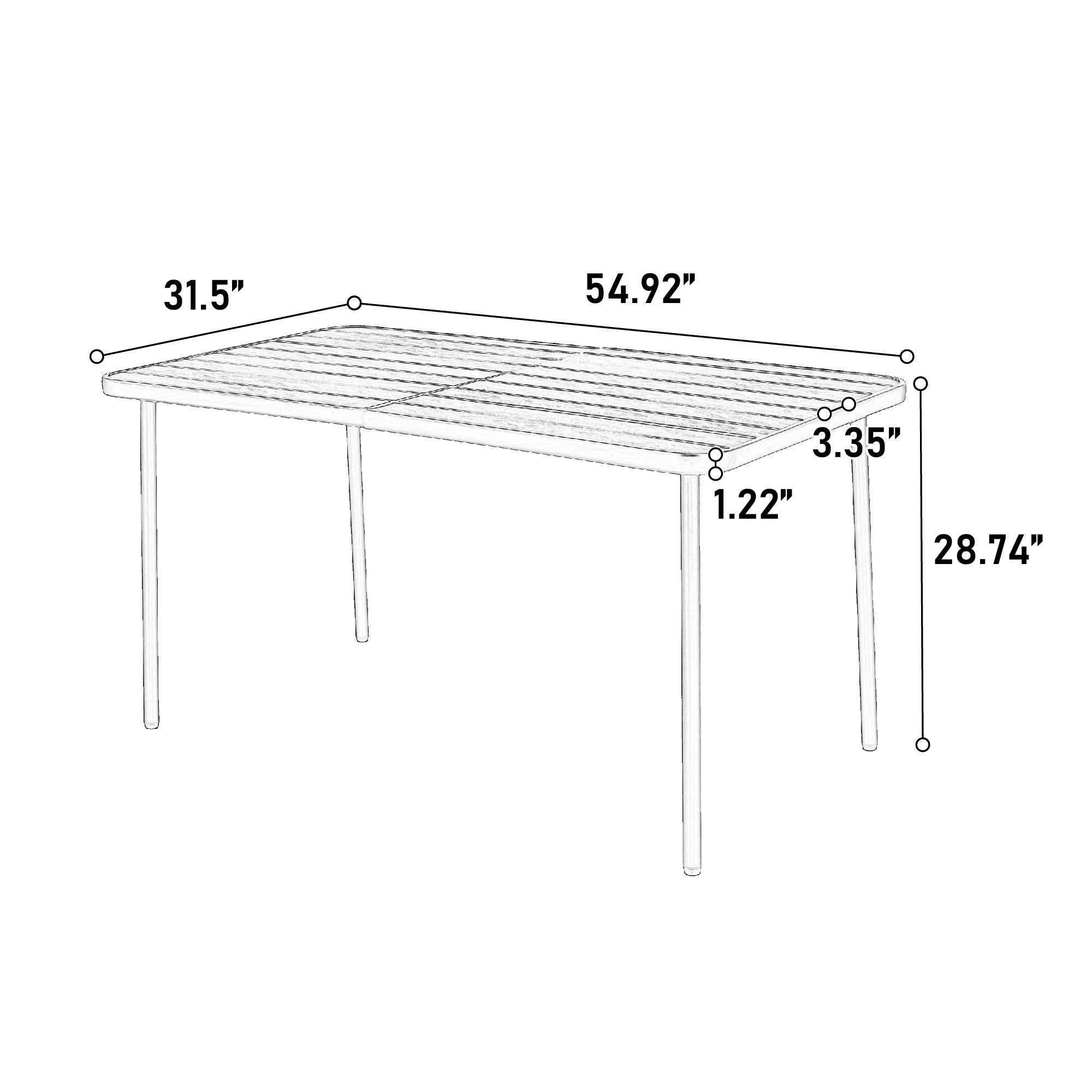 HOMYCASA DESIGN INC - Wholesale Patio Set - All-Weather Outdoor Patio Furniture Sets for Backyard Garden70