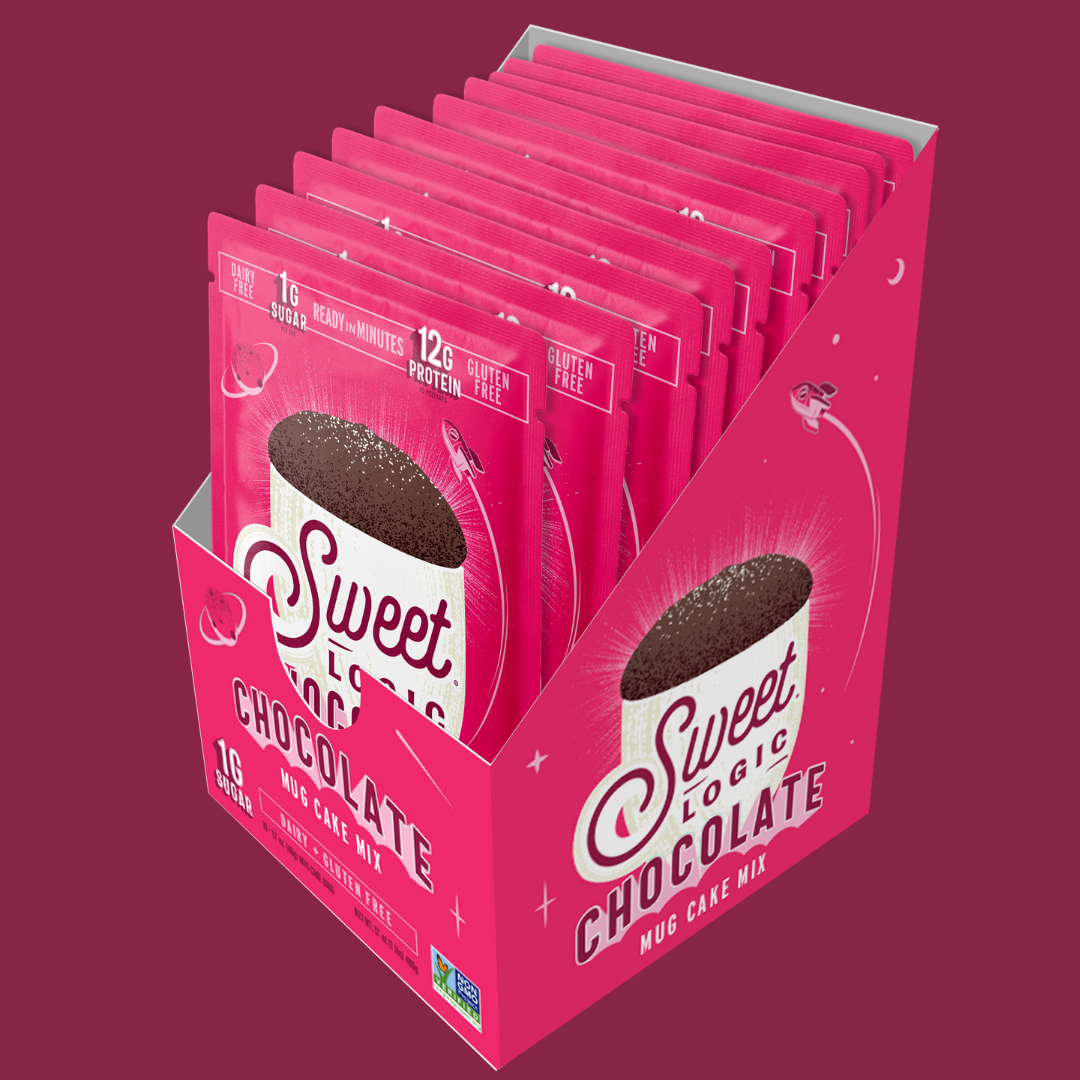 Sweet Logic – wholesale Cake mix – Chocolate Mug Cake Mix - Keto, No-Sugar (10-Pack)11