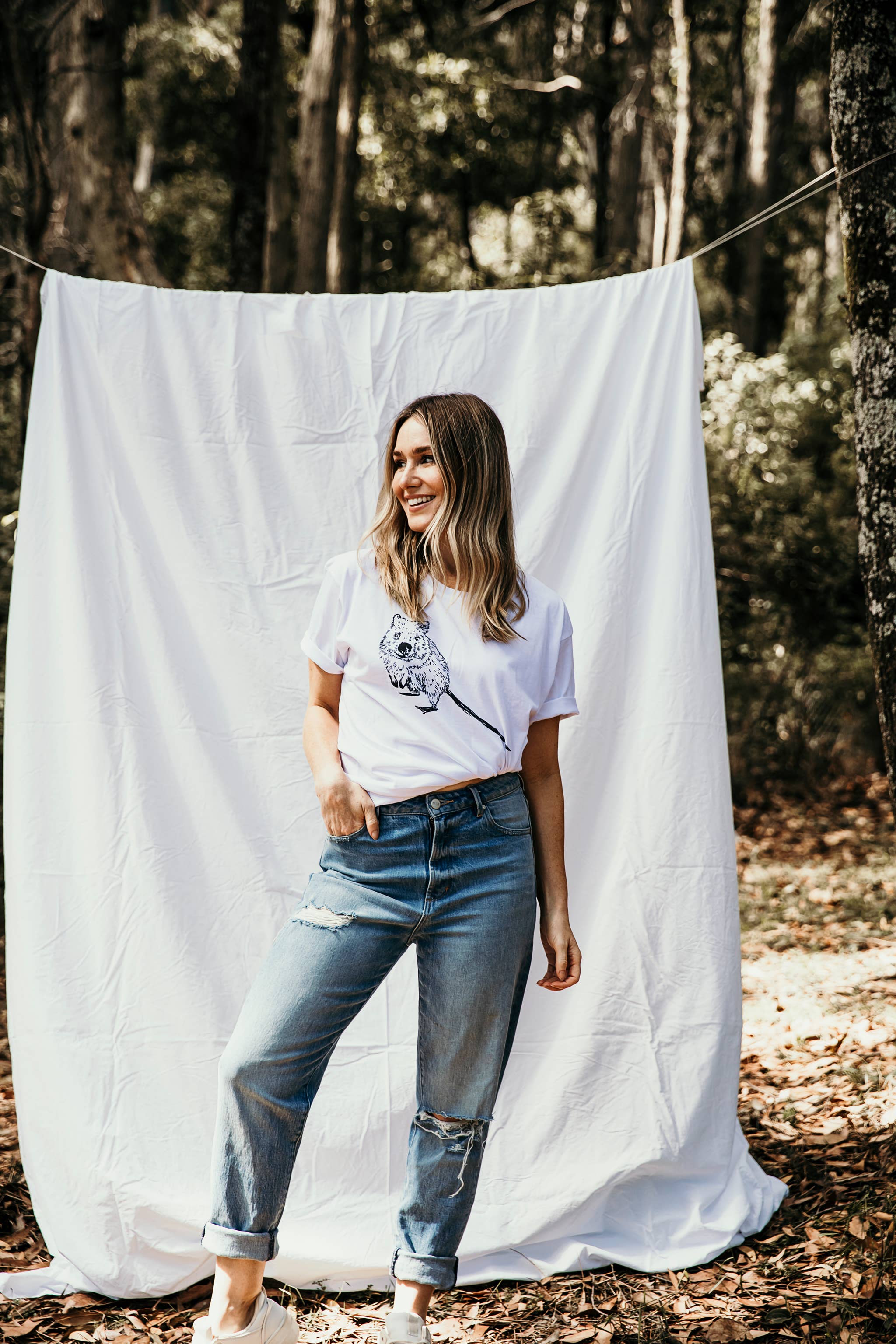 High Tees - Wholesale Screen printed t-shirt – Women′s - Quokka T-Shirt5