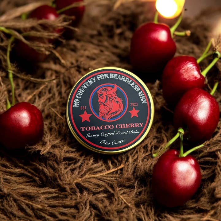 Tobacco Cherry Beard Balm (Two Ounces) for wholesale by No Country for Beardless Men