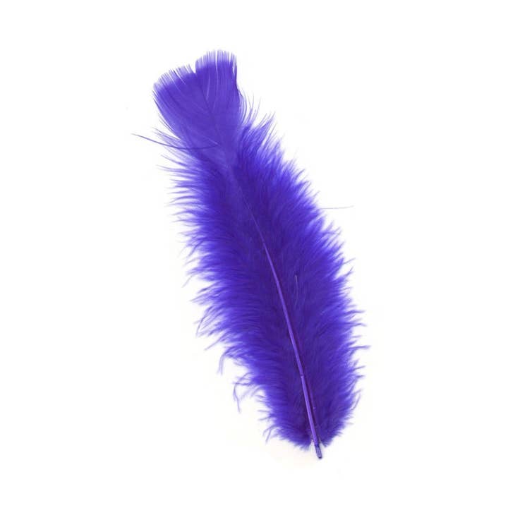 Loose Turkey Flats Dyed Feathers-Dark Lilac for wholesale by Zucker Feather Products