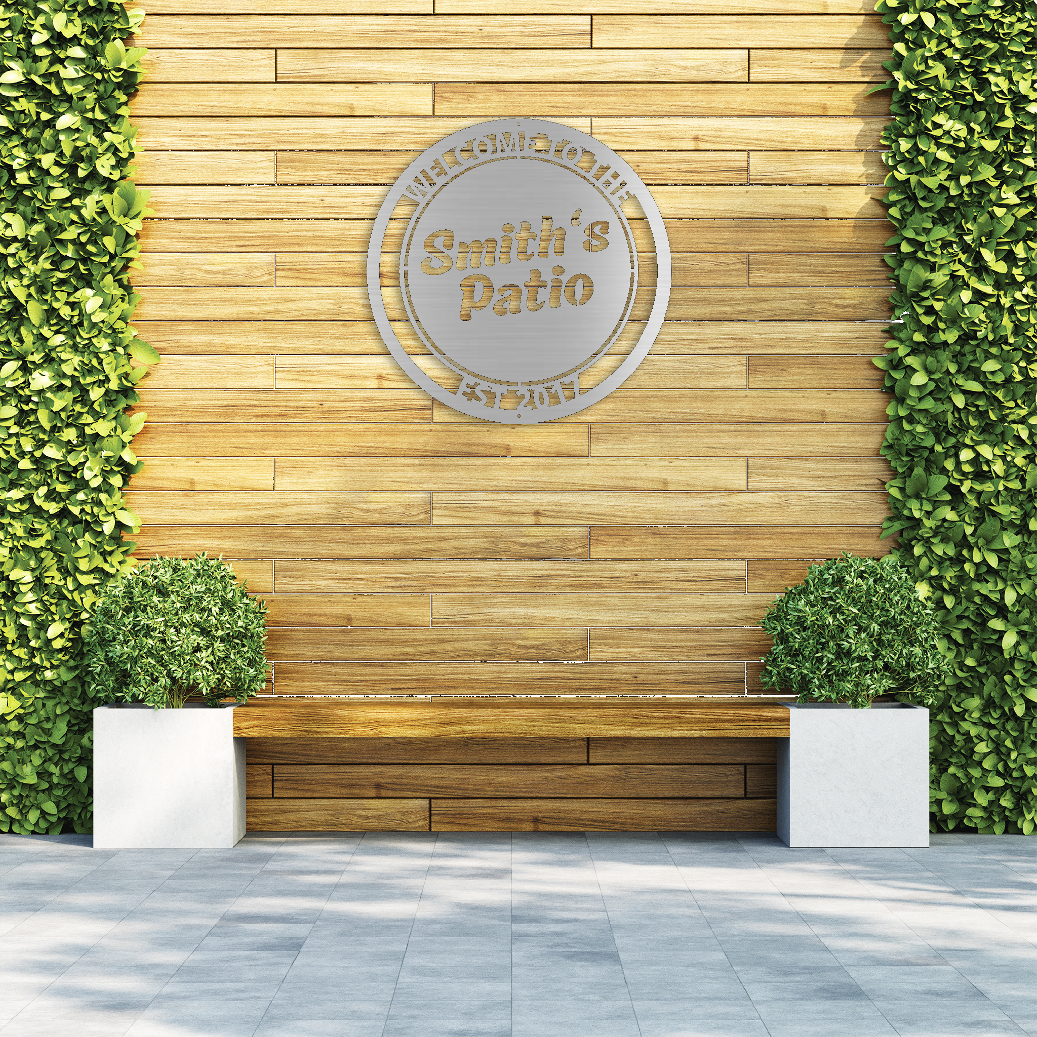 metal-plex – Sinal por atacado – Placa de pátio personalizada - arte de parede de metal5