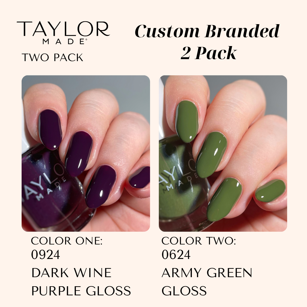 Taylor Made Polish – wholesale Nail polish – Custom Nail Polish: 2 Pack Long-wearing + Vegan + Non-toxic132