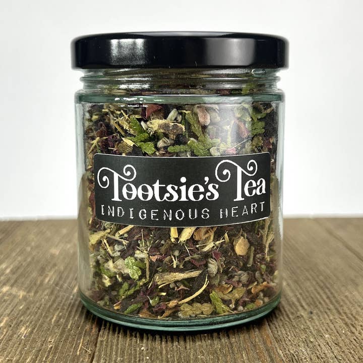 Indigenous Heart Tea Jar for wholesale by Tootsie's Tea