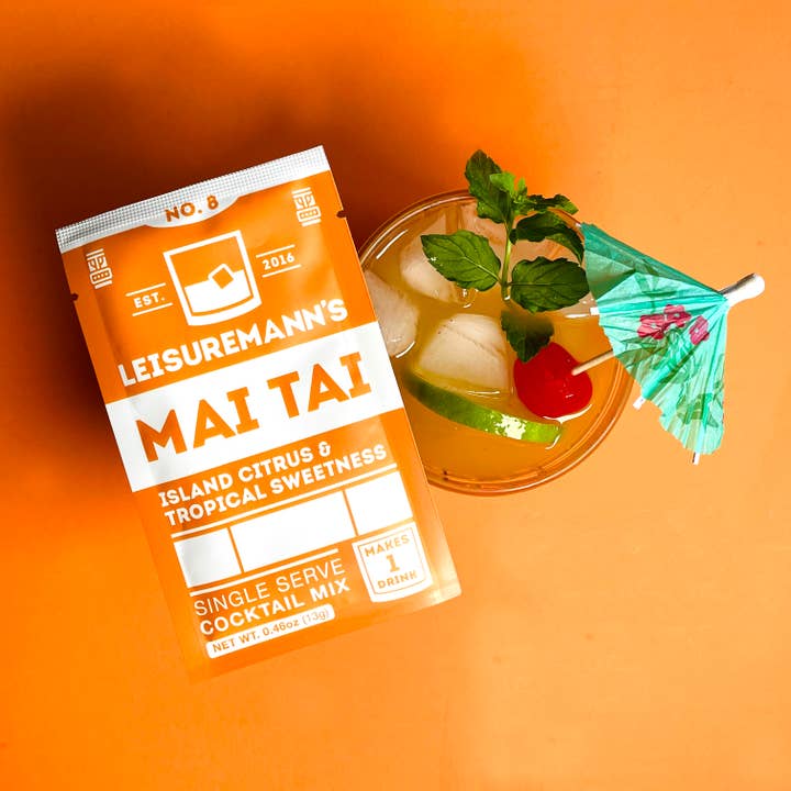 Leisuremann's Cocktail Mixes - Wholesale Cocktail Mix/Syrup - Mai Tai Single Serve Cocktail Mixer1