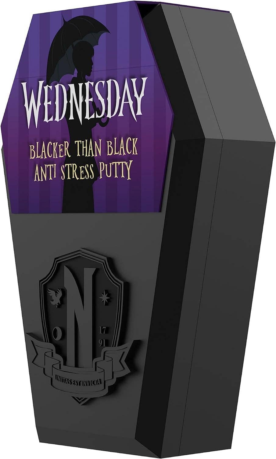 Stream Machine - Wholesale Putty/Slime - Kids - Wednesday Adams - Blacker Than Black Putty 12-Unit Display2