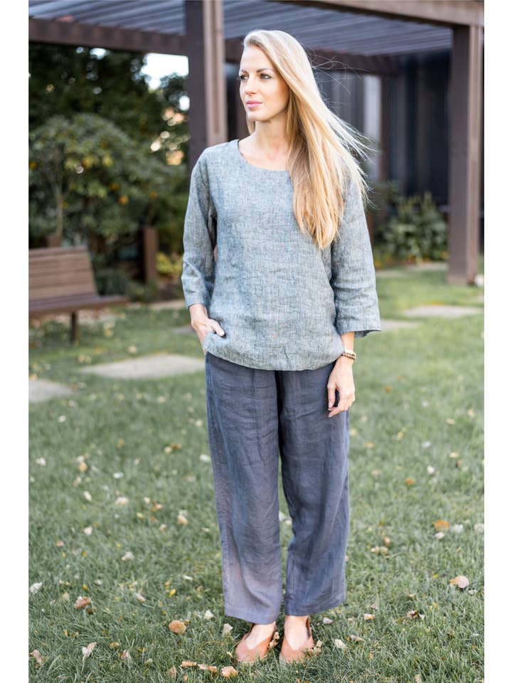 VIKOLINO - Wholesale Blouse - Women's - Linen Bella Top
