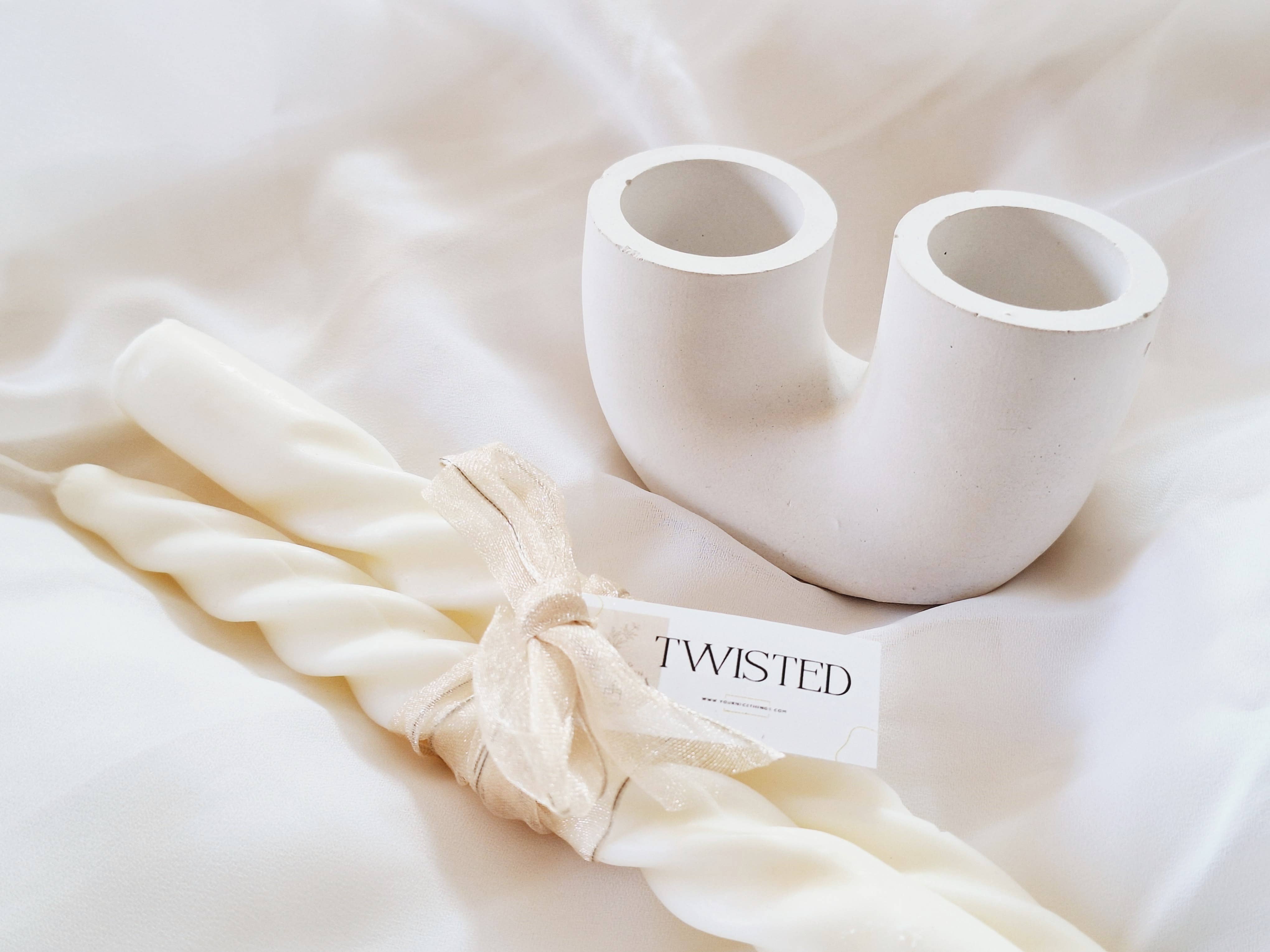 Your Nice Things - Candles - – Großhandel Kerzenhalter – Kerzenhalter U aus grauem Zement