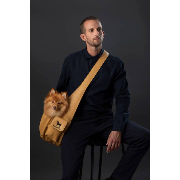 NOAH AND PAW LLC - Wholesale Pet Carrier - Cat/Dog - Vegan Leather Pet sling Carrier, Ruffle Style20