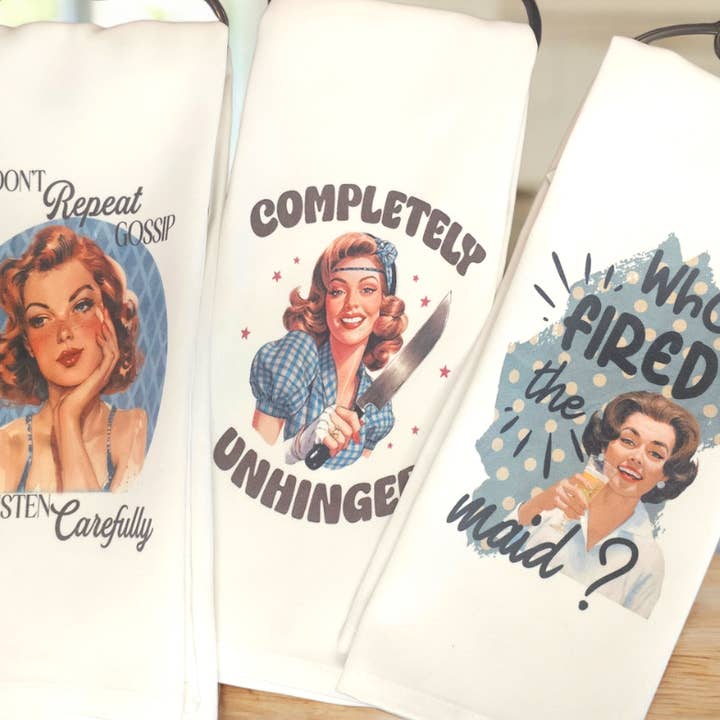 Retro husmor kökshanddukar för wholesale av Stay Wild Gifts