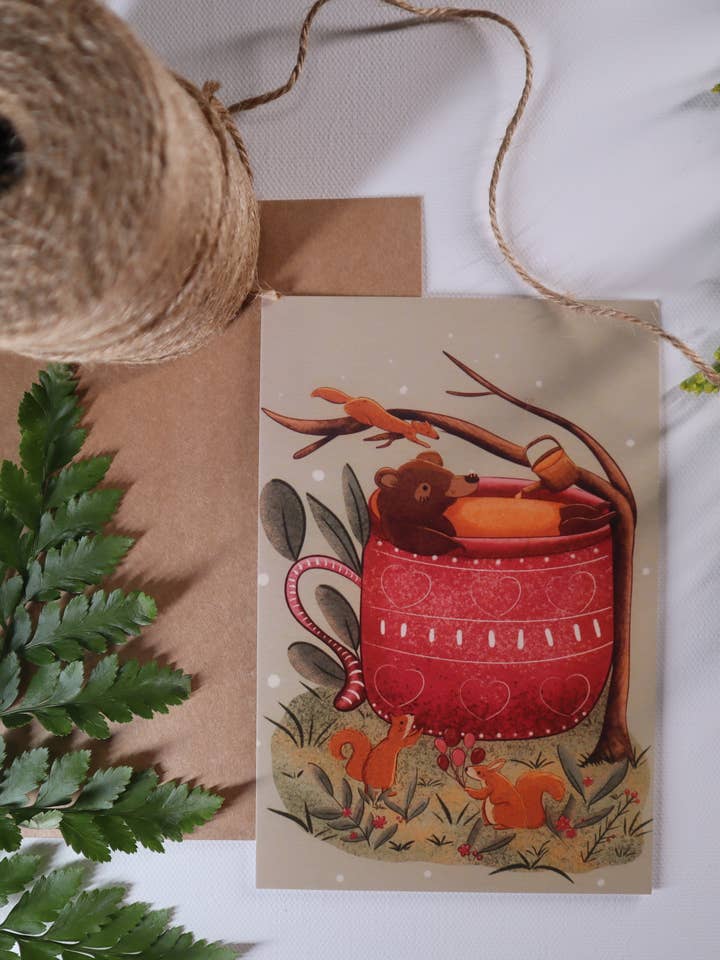 Je Bent De Honing In Mijn Mok Wenskaart voor wholesale door cozychillart