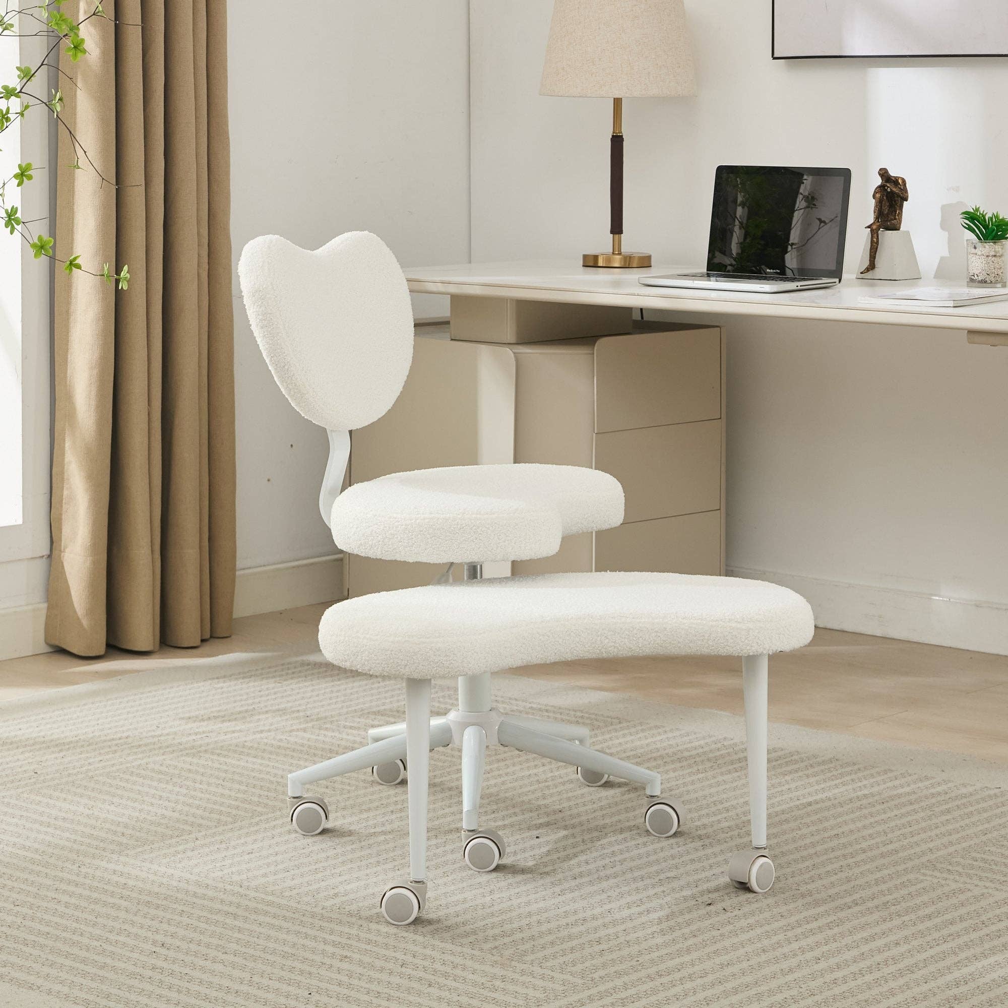39F Inc. - Wholesale Chair - Meditation Chair Plus with Wheels, Cross Legged Chair, Ivory22