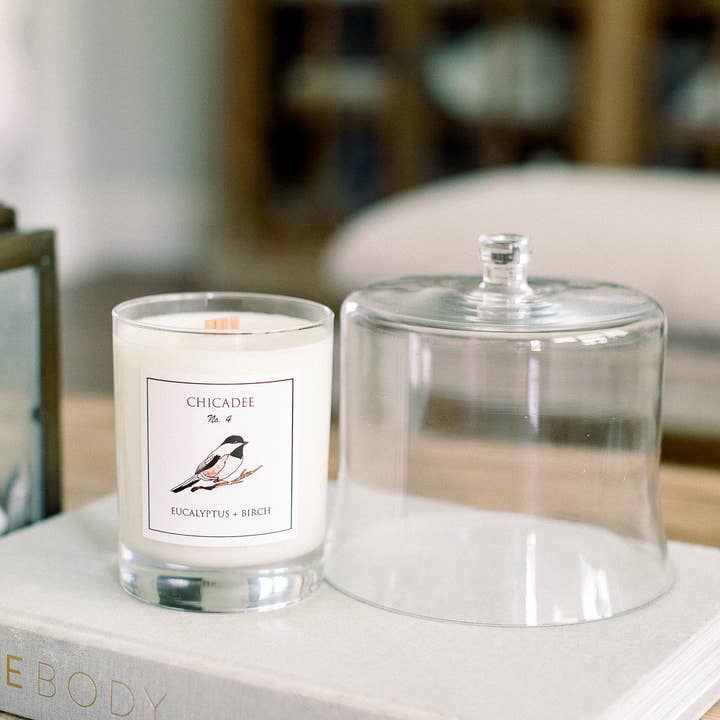 Chirp Chirp Candles - Vente Bougie en bocal - BOUGIE DE SOJA CHICKADEE N° 4 EUCALYPTUS +2
