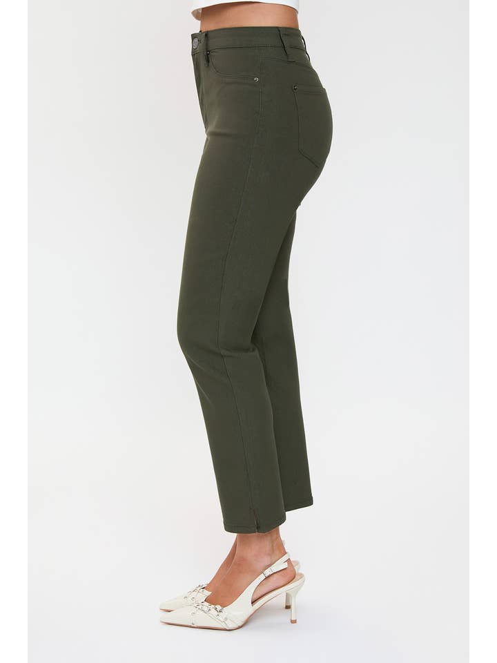 YMI – wholesale Byxor - Dam – Högmidjade Hyperstretch Beskurna Raka Byxor-P04123133