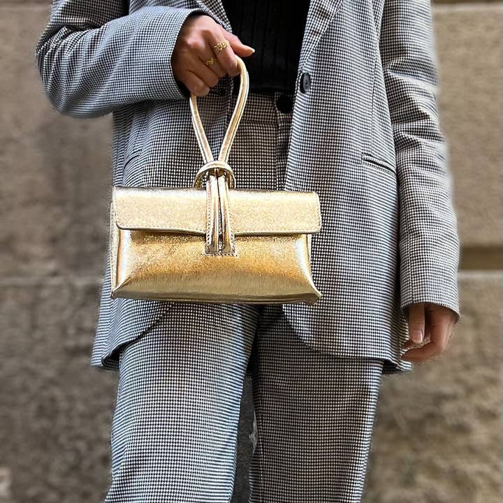 Cassette Barcelona - Wholesale Top Handle Bag - Women's - Cassette - Shibuya Bag Gold