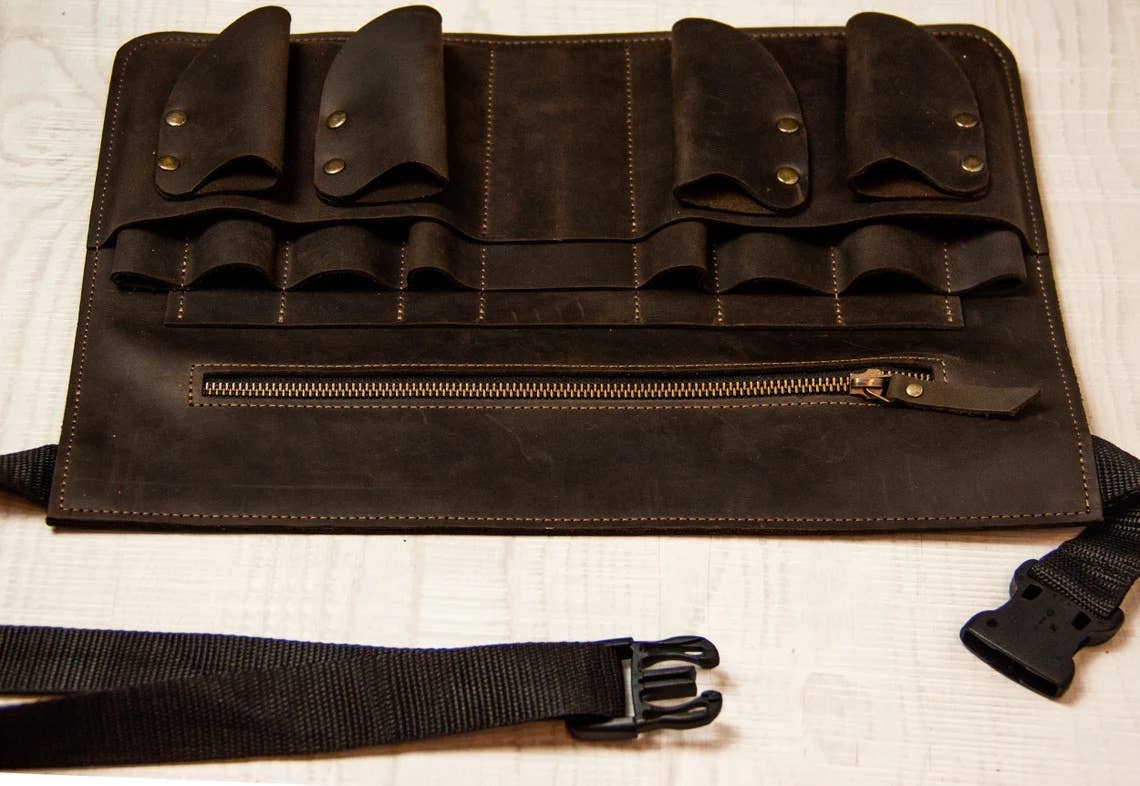 Pikore – Engroshandel Forklæde – Læder frisører forklæde5