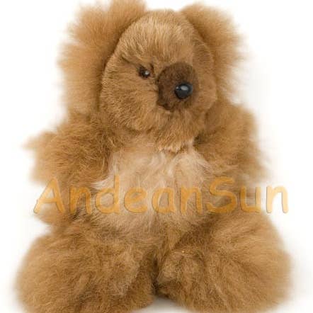 AndeanArt - Wholesale Stuffed/plush toy – Kids & baby - Mini 9.5" (fur to fur) - 7" (hide to hide) Alpaca Teddy Bear1