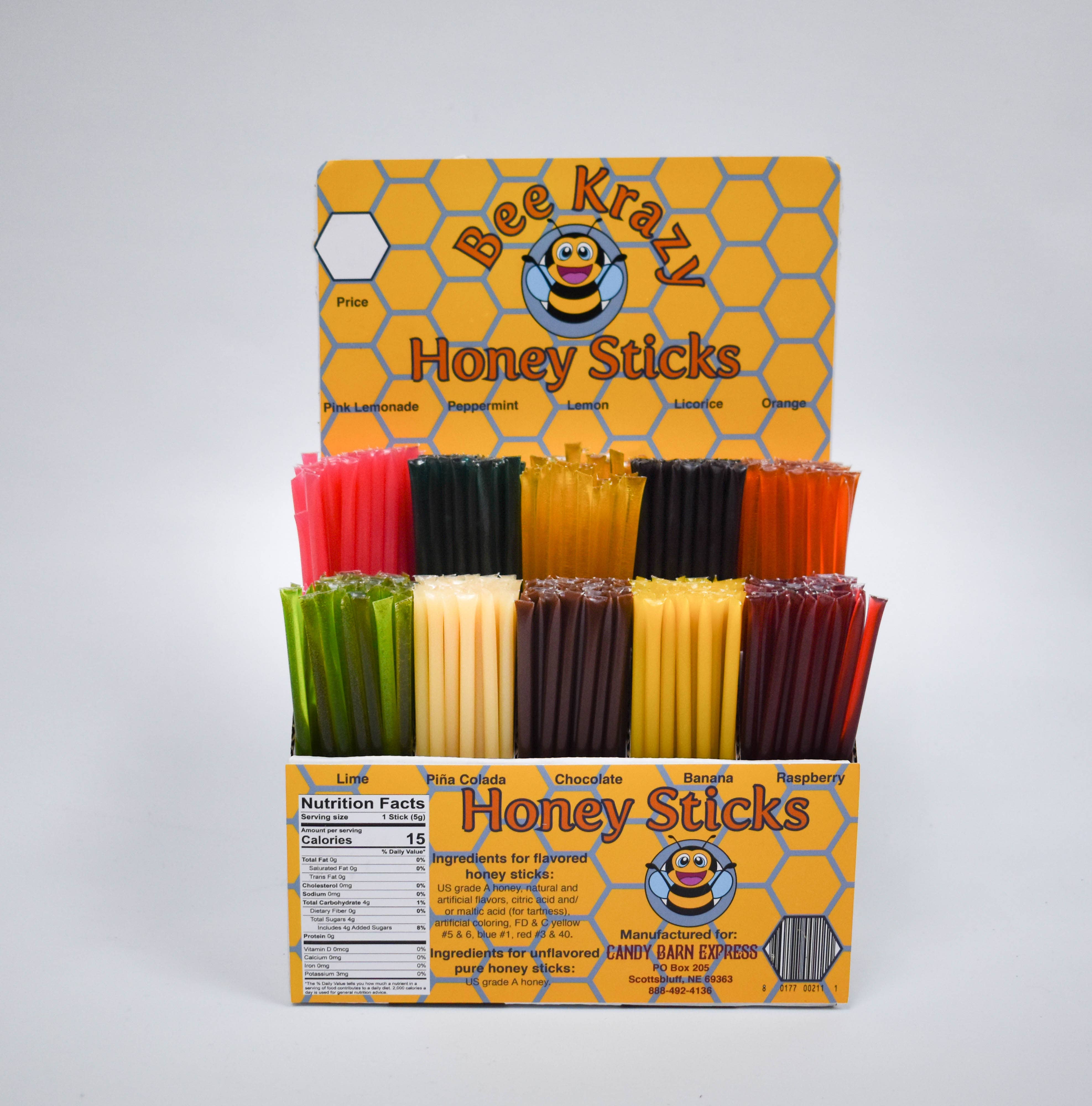 Candy Barn Express - Wholesale Hard Candy - Bee Krazy Honey Sticks Starter Pack - Option 21