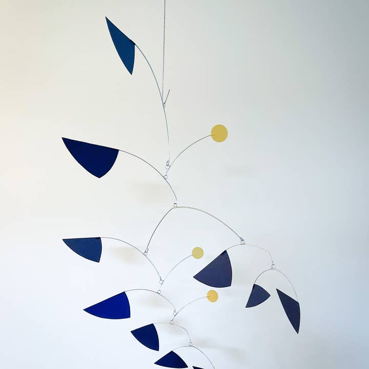 Triangle Mobile/blauw en geel voor wholesale door Kelly Design Mobiles