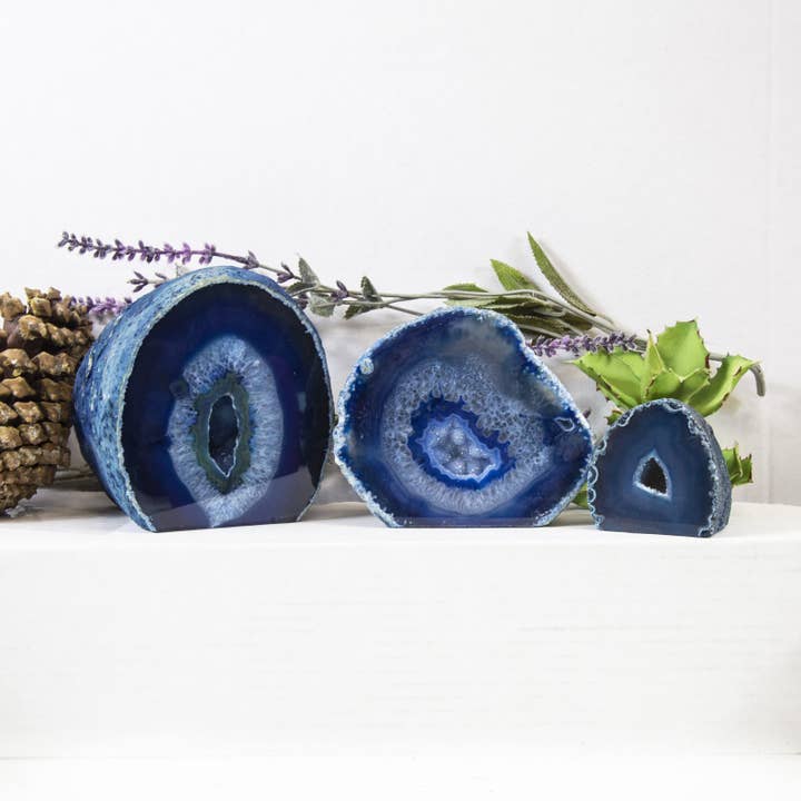 Rock Paradise - Wholesale Spiritual Stone/Crystal - Crystal Agate Half Geode Druzy Extra Quality Cut Base Geodes9