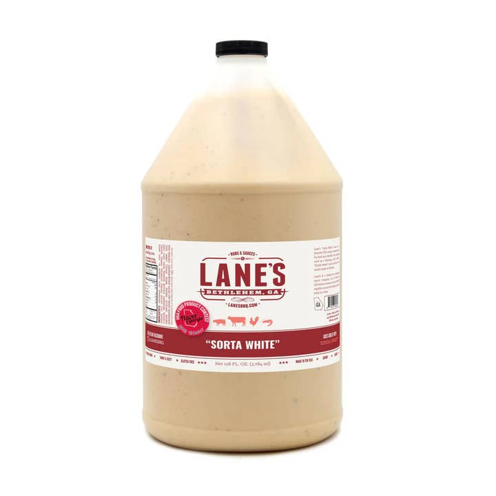 Sauce blanche Sorta - Gallon pour la vente par Lane's BBQ