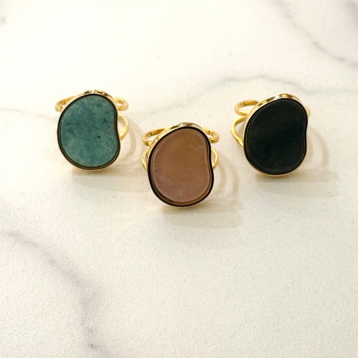 Cassette Barcelona - Wholesale Cocktail/Statement Ring - The Bean Stainless Steel Ring 3