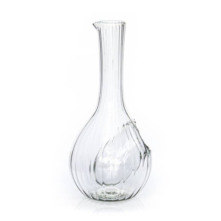 Handgeblazen middelgrote optische wijnkoeler voor wholesale door Maisie Grace Designs