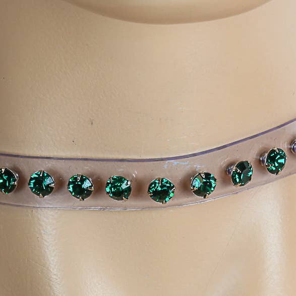 Funk Plus - Wholesale Choker/Collar - CK247CLR RHINESTONE CLEAR CHOKER3