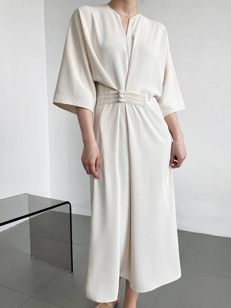 Marayn - Vente Robe – femme - 2025 NOUVELLE Robe Noeud Élégante Moderne Chic Touche Chinoise68