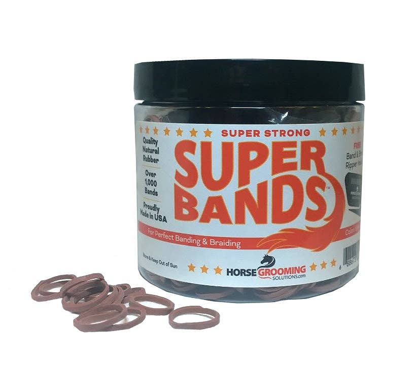 Smart Horse Gear - Wholesale Horseback riding gear - Super Bands Jar-Brown/Chestnut