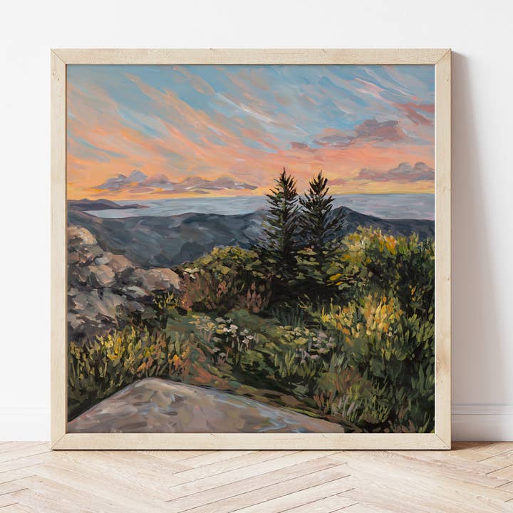 Impression d'art de Cadillac Mountain pour la vente par EmilyKenneyArt