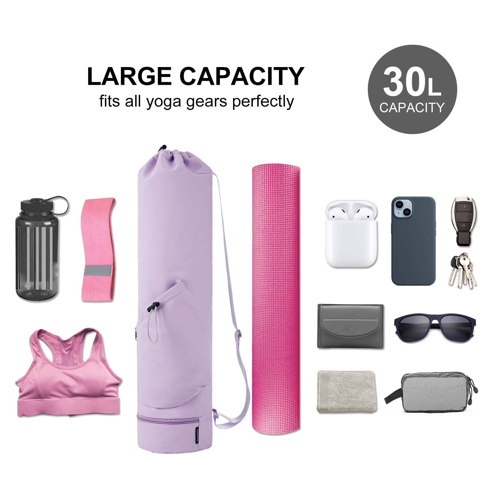 wandf – Großhandel Yogatasche – Tragetasche für Yogamatten mit Nasstasche und Multifunktionstasche35
