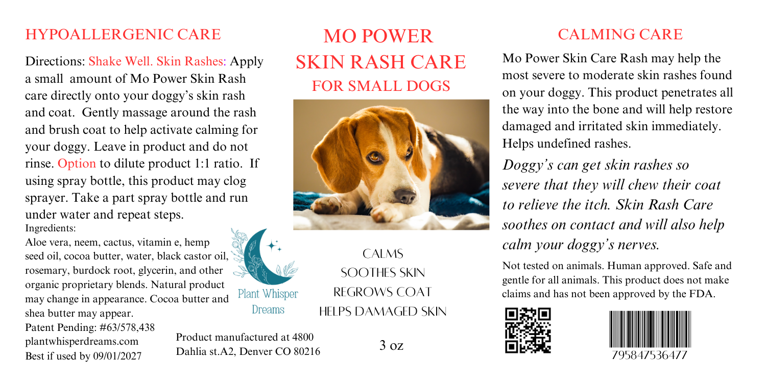 Plant Whisper Dreams - Wholesale Pet Grooming Set - Dog - Healing Waters Skin Rash Care For Dogs1