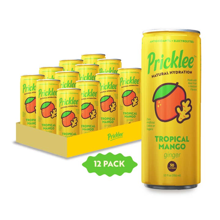 Pricklee Natural Hydration - Tropical Mango (12-pack) for wholesale by Pricklee Natural Hydration