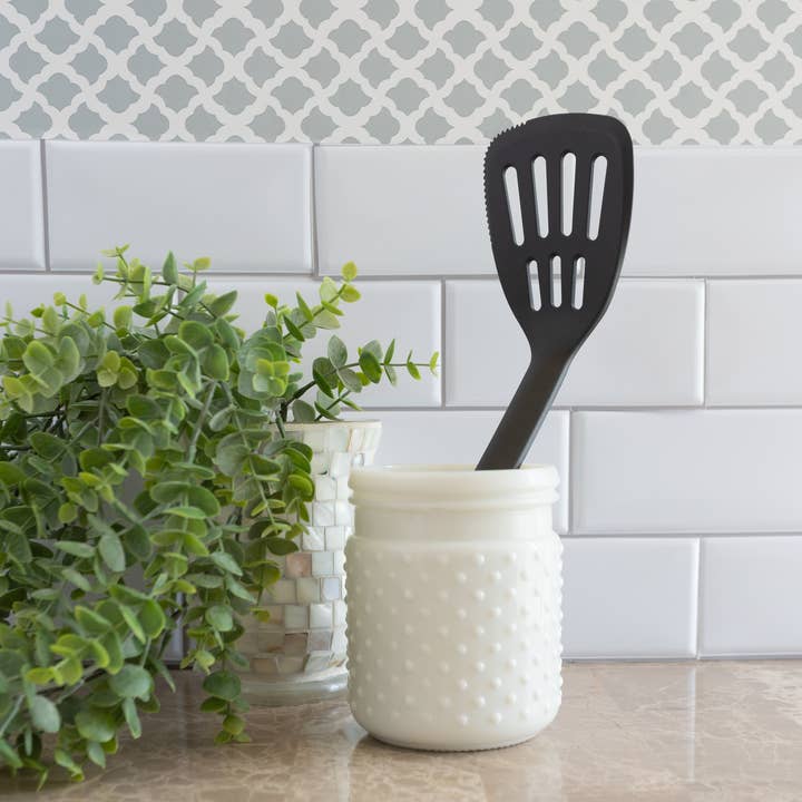 Fox Run Brands - Wholesale Spatula/Turner - Fox Run Nylon Slotted Spatula With Ridged Edge, Black,12.5"