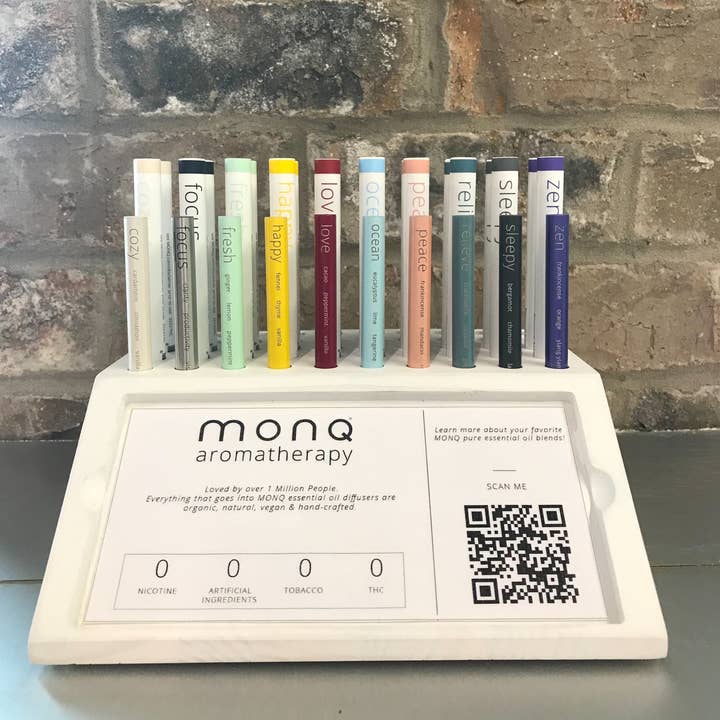 MONQ - Wholesale Aromatherapy Inhaler - Introductory Package - Includes 20 Diffusers + 10 Testers