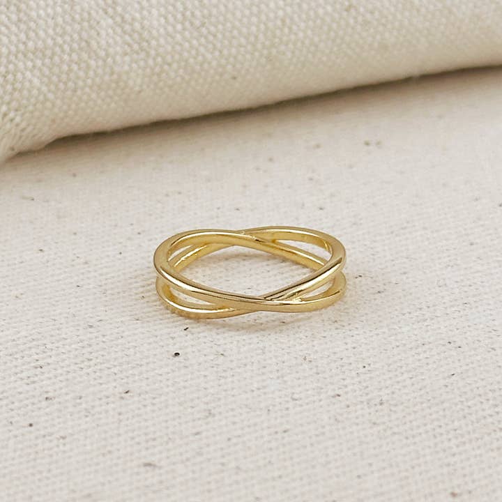 GoldFi - Wholesale Band/Stacked Ring - 18k Gold Filled X Ring4